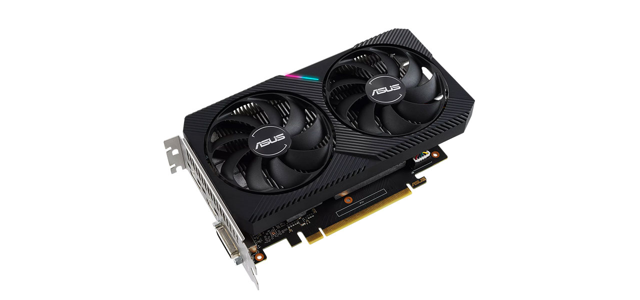 کارت گرافیک ایسوس مدل Asus Dual Gtx1650 4gd6 Mini